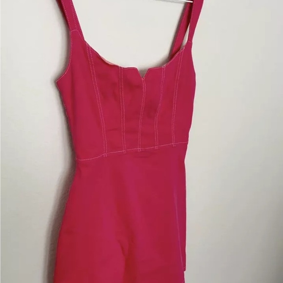 Reformation Jolie Bustier Mini Dress Pink Size 2 NWT - Picture 3 of 8
